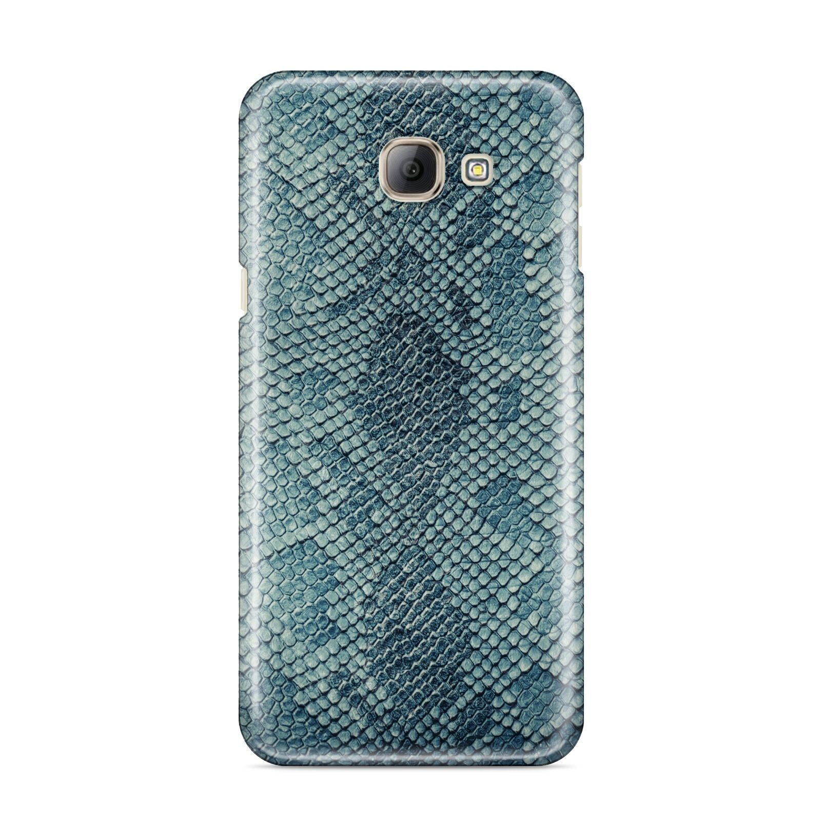 Teal Snakeskin Samsung Galaxy A8 2016 Case