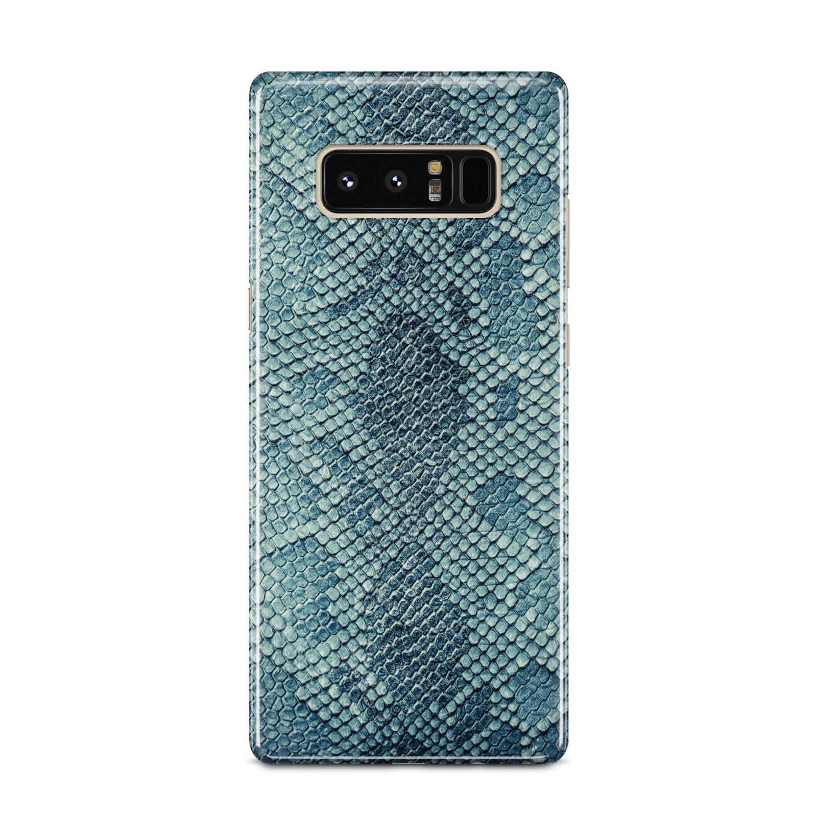 Teal Snakeskin Samsung Galaxy Note 8 Case