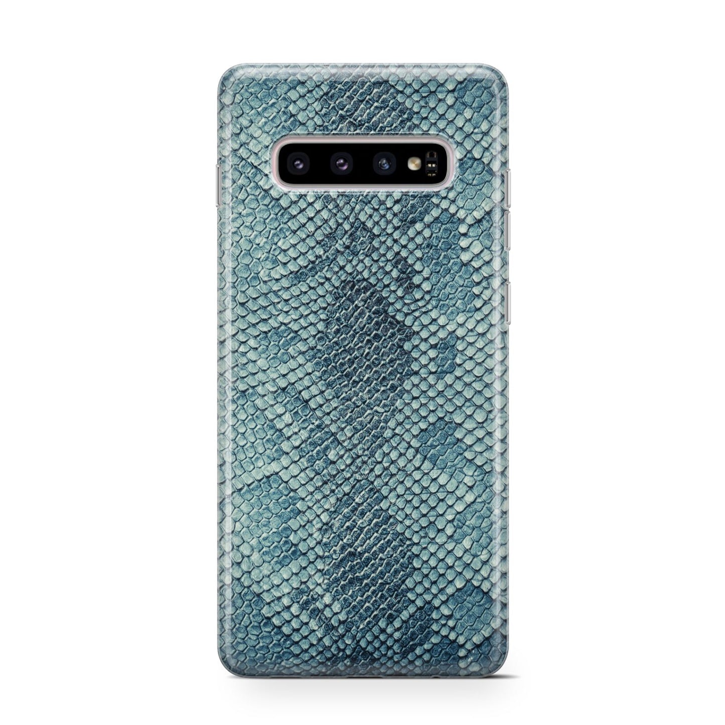 Teal Snakeskin Samsung Galaxy S10 Case