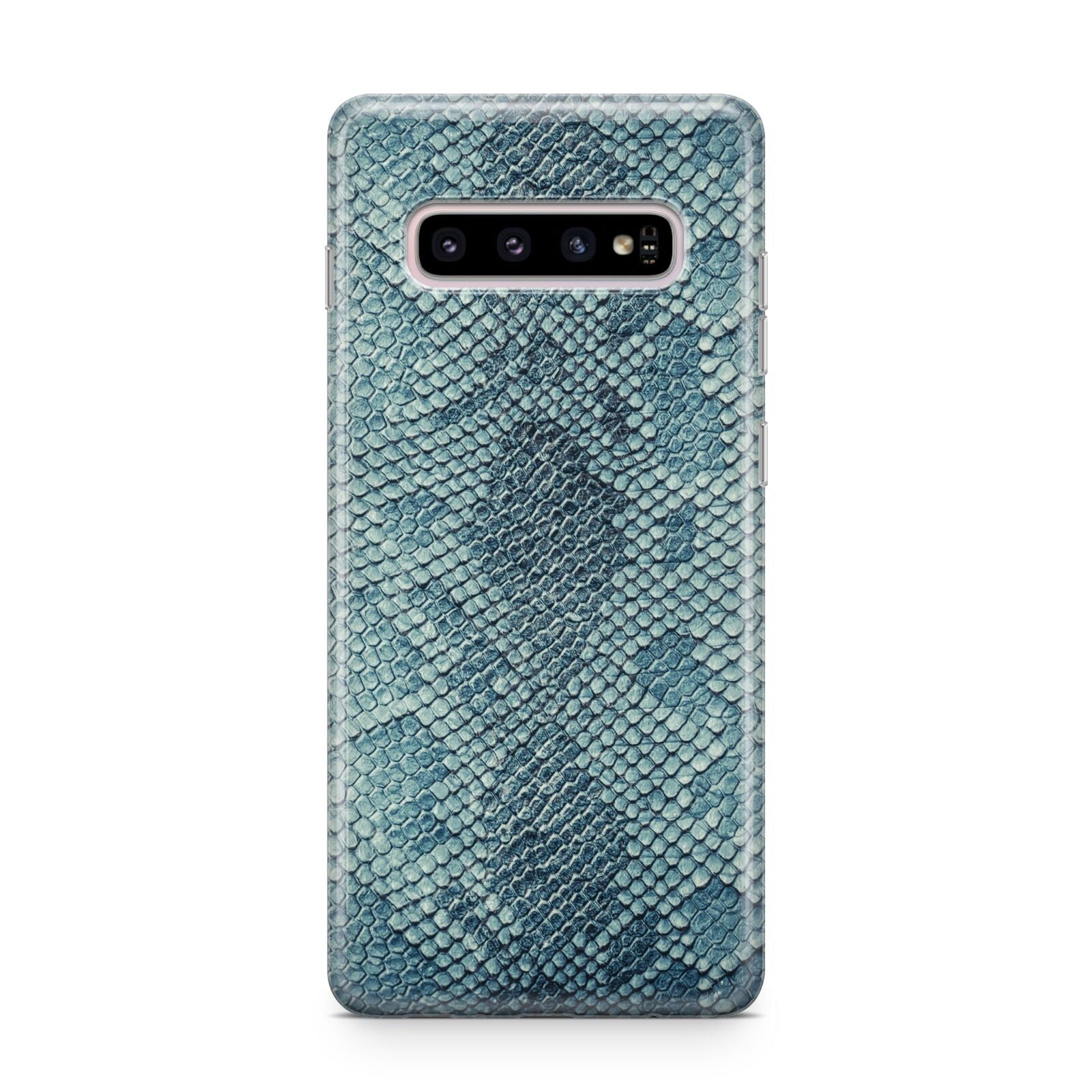 Teal Snakeskin Samsung Galaxy S10 Plus Case