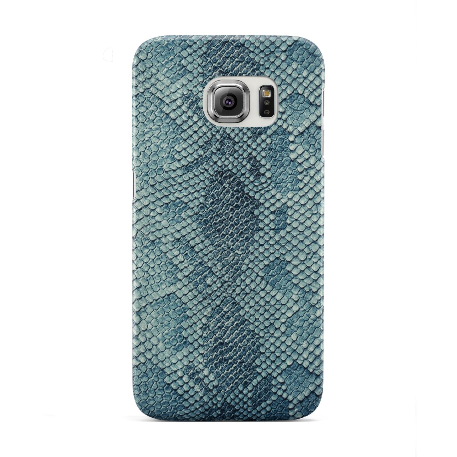 Teal Snakeskin Samsung Galaxy S6 Edge Case