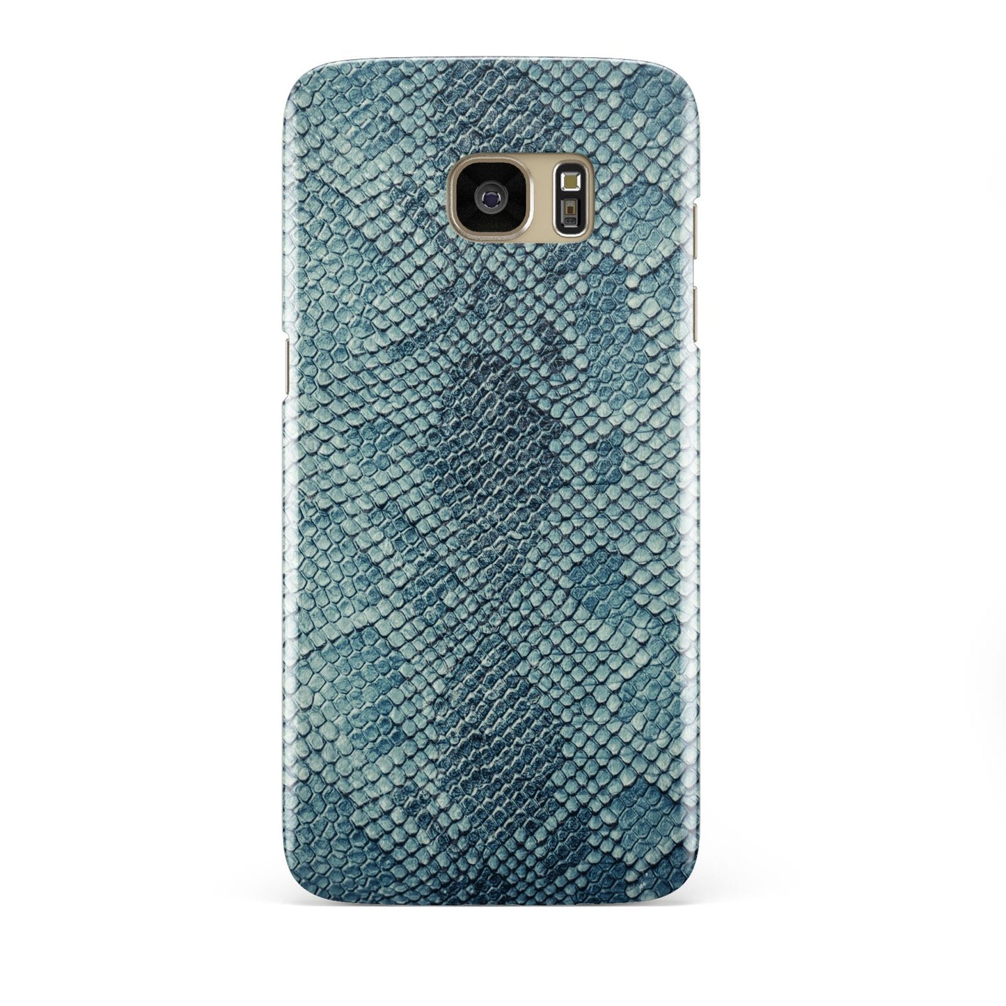 Teal Snakeskin Samsung Galaxy S7 Edge Case