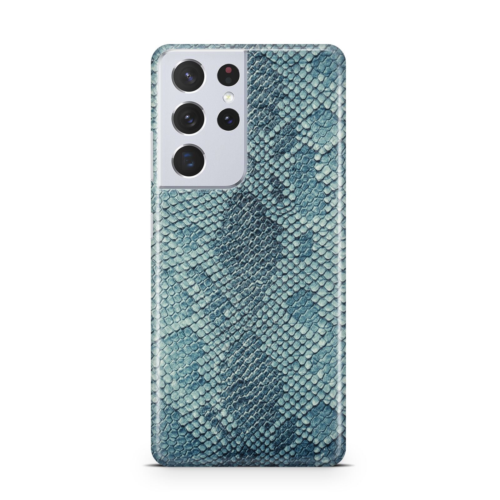 Teal Snakeskin Samsung S21 Ultra Case