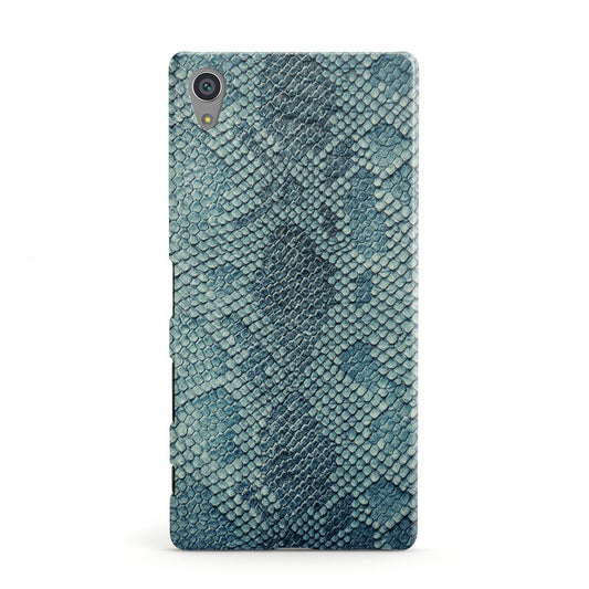 Teal Snakeskin Sony Xperia Case