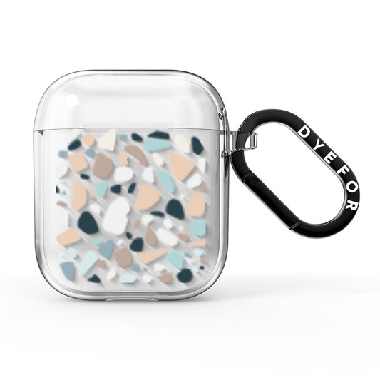 Terrazzo Pattern AirPods Clear Case