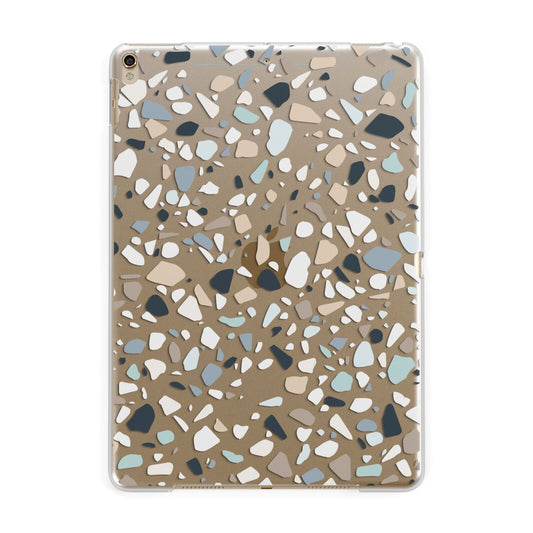 Terrazzo Pattern Apple iPad Gold Case