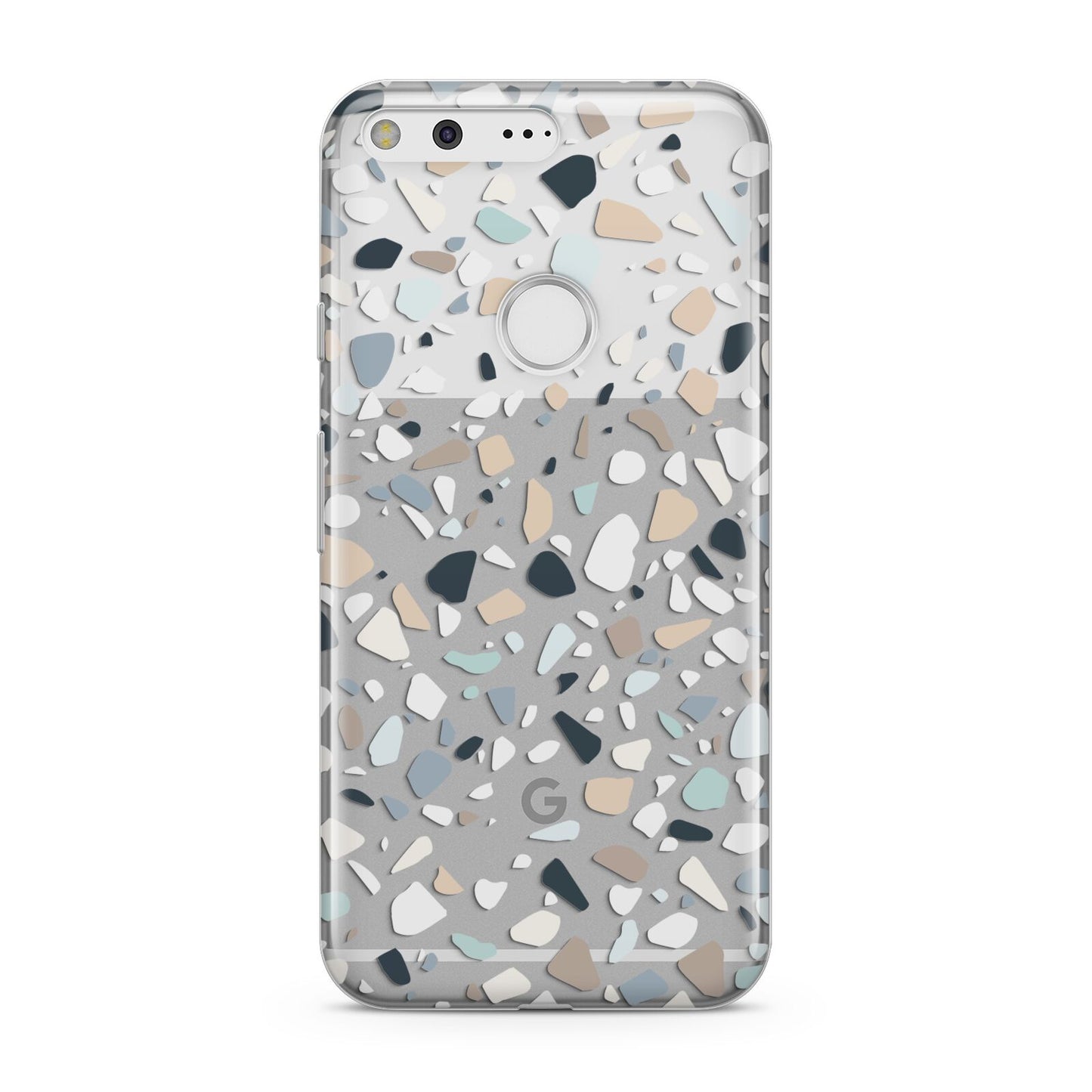 Clear Terrazzo Pattern Google Pixel Case