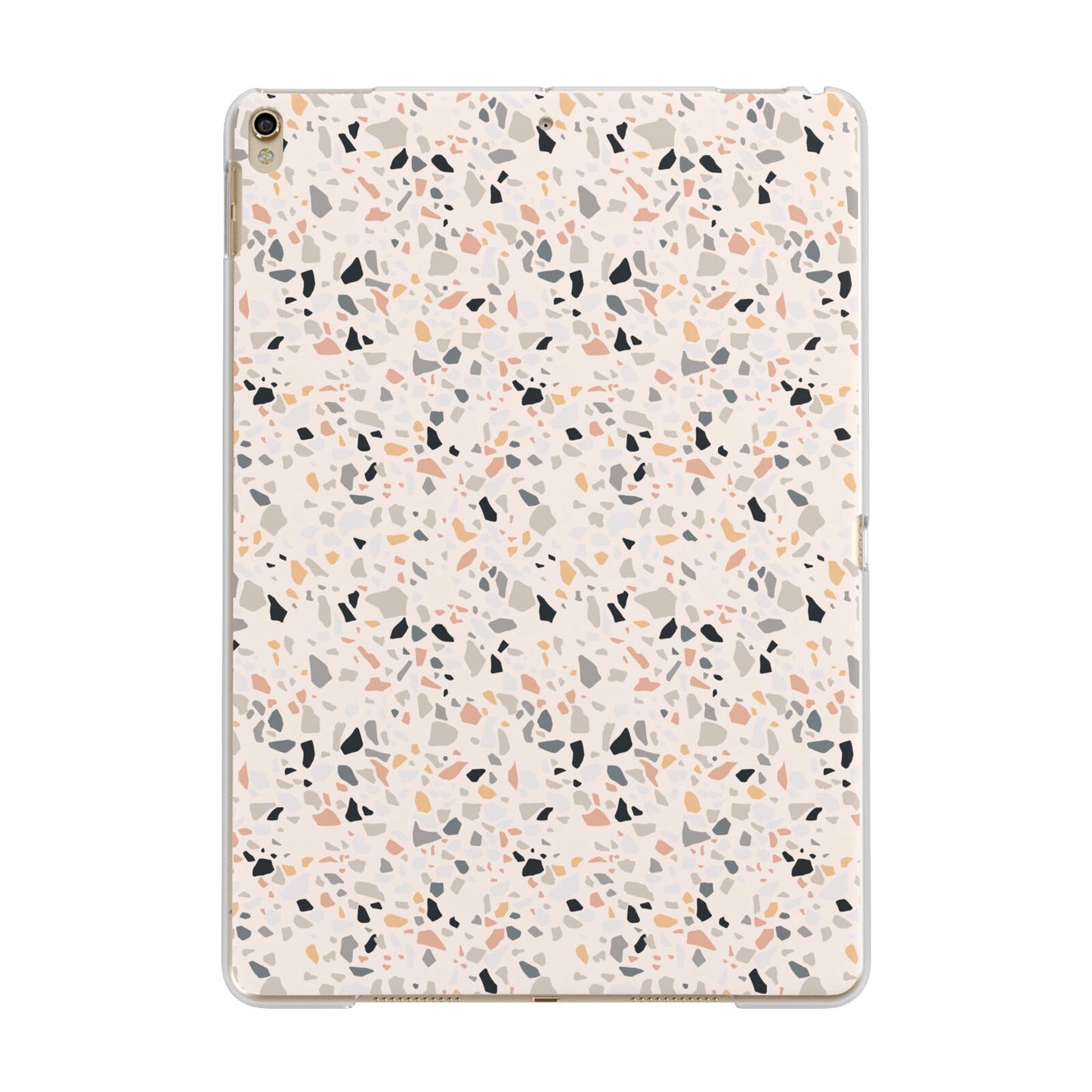 Terrazzo Stone Apple iPad Gold Case