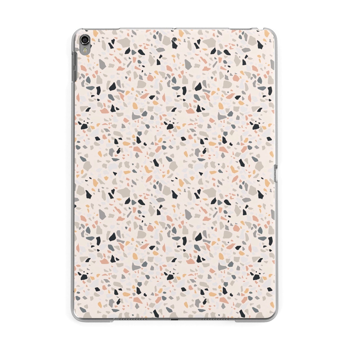 Terrazzo Stone Apple iPad Grey Case