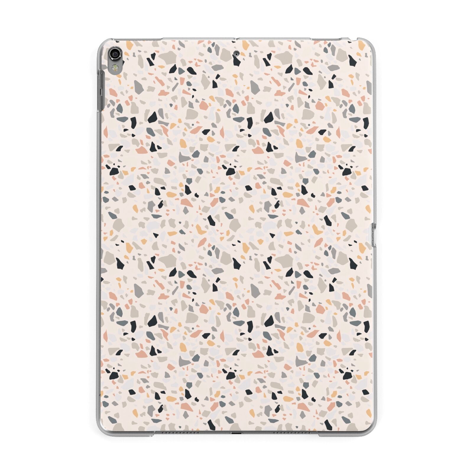 Terrazzo Stone Apple iPad Grey Case