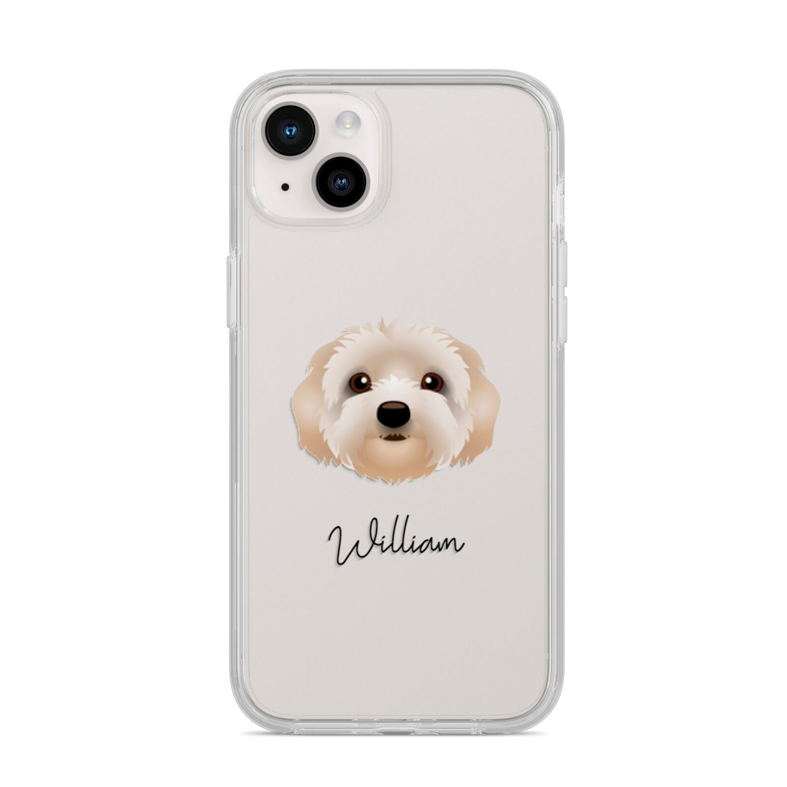 Terri Poo Personalised iPhone 14 Plus Clear Tough Case Starlight