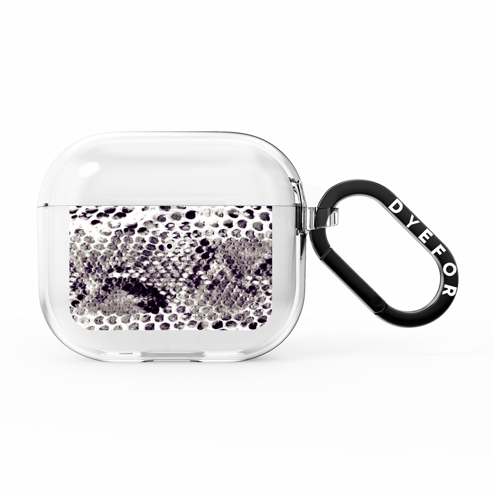 Textured Snakeskin AirPods Clear Case 3rd Gen