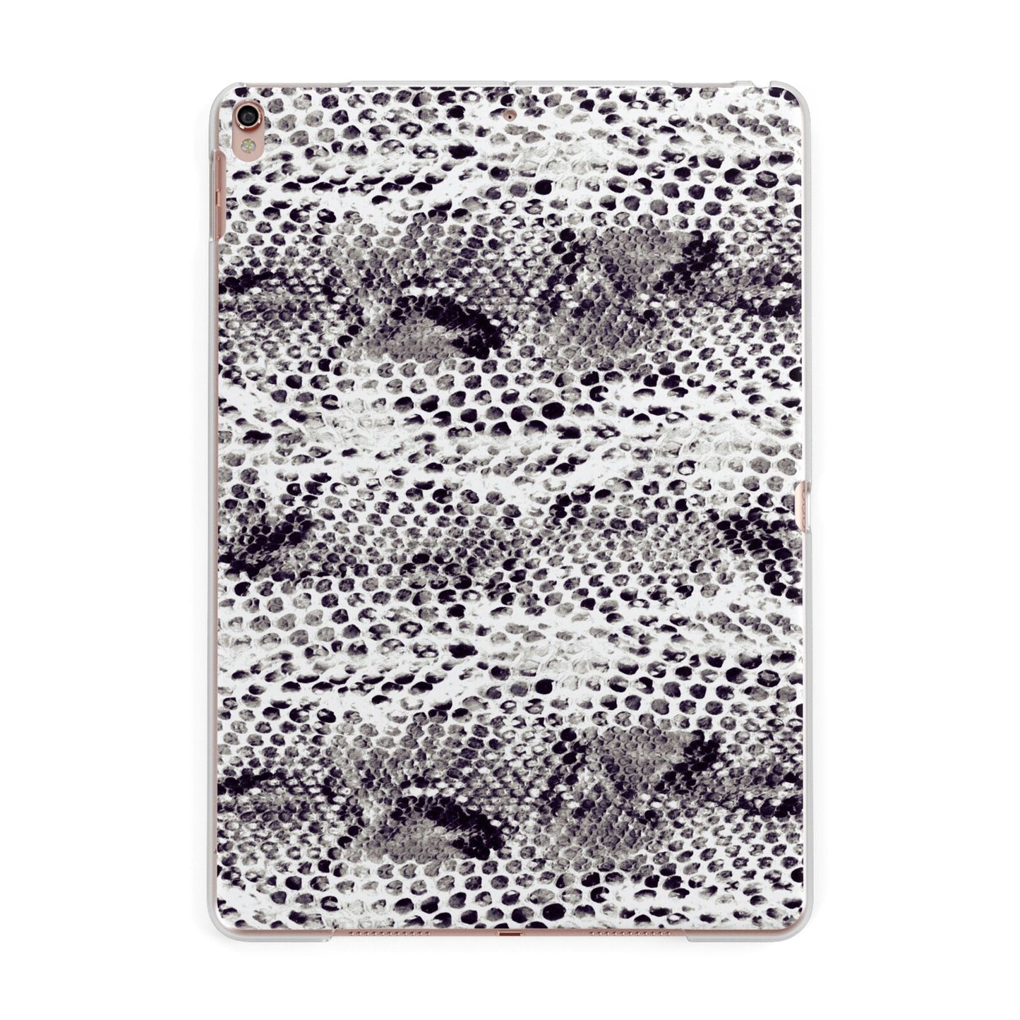 Textured Snakeskin Apple iPad Rose Gold Case