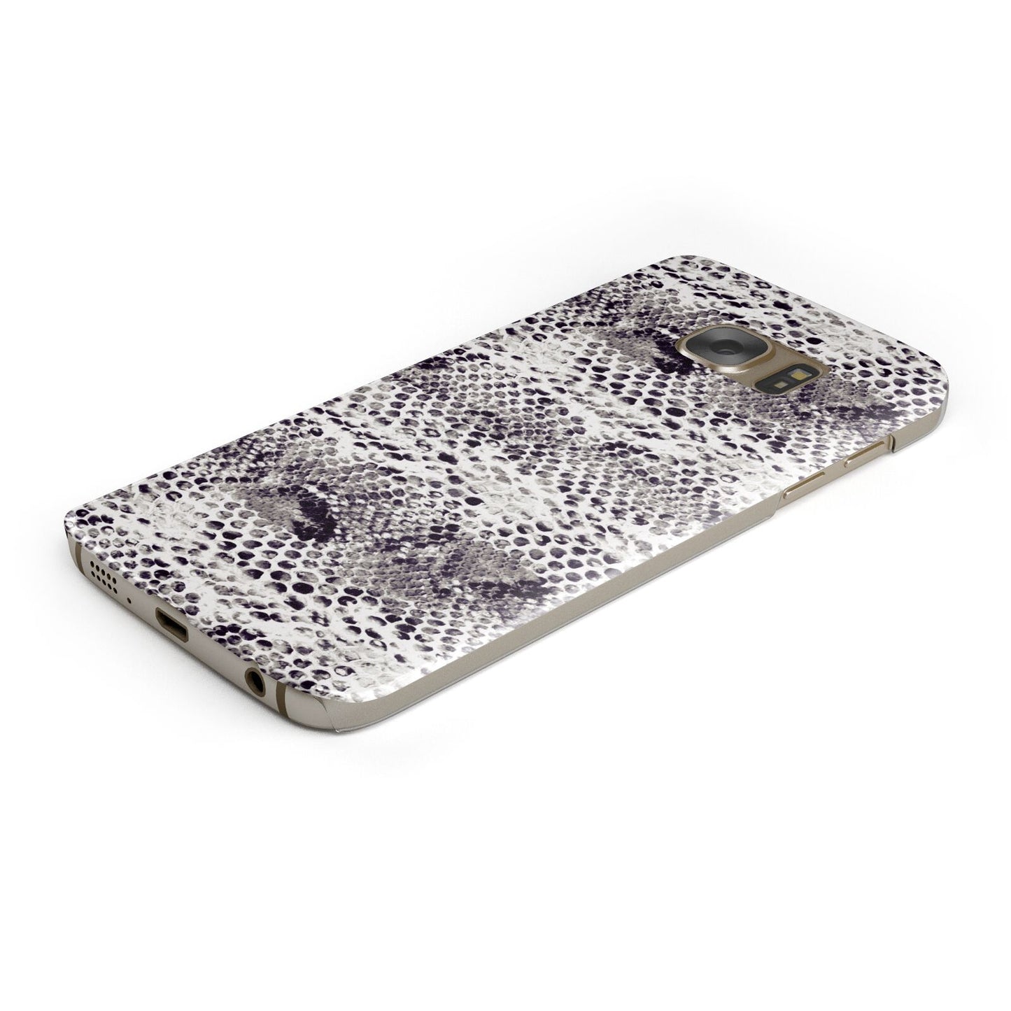 Textured Snakeskin Protective Samsung Galaxy Case Angled Image