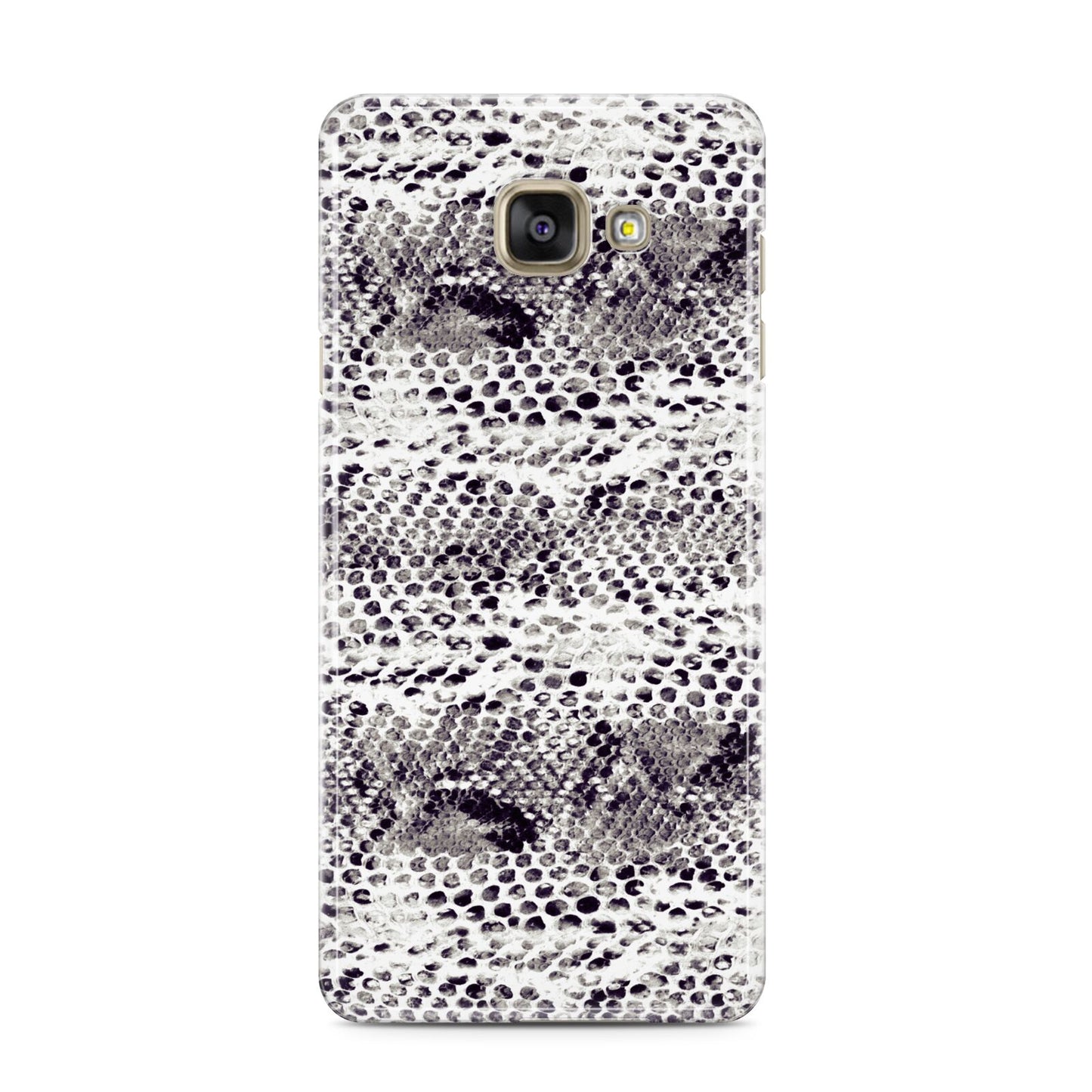 Textured Snakeskin Samsung Galaxy A3 2016 Case on gold phone