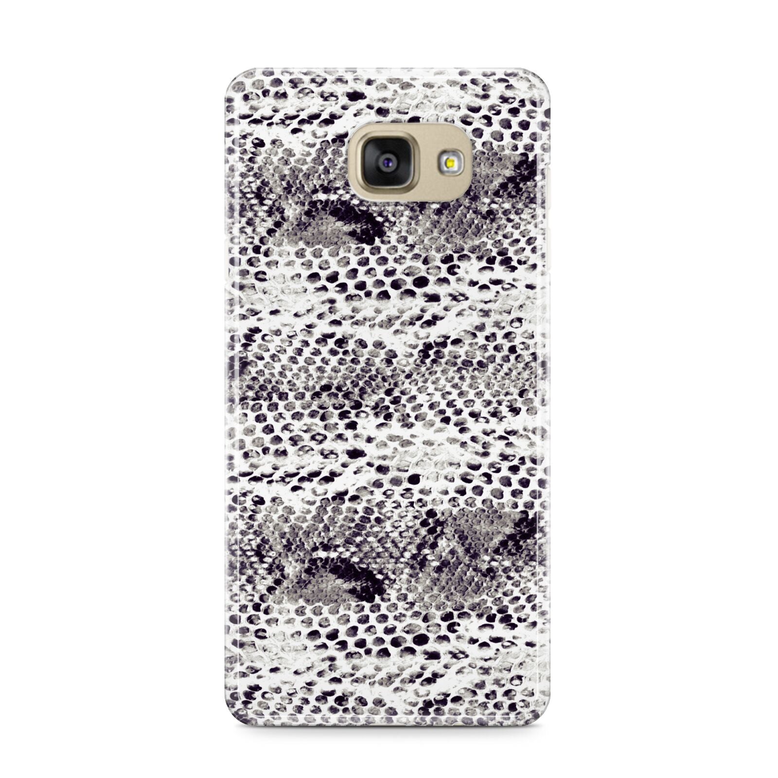 Textured Snakeskin Samsung Galaxy A9 2016 Case on gold phone