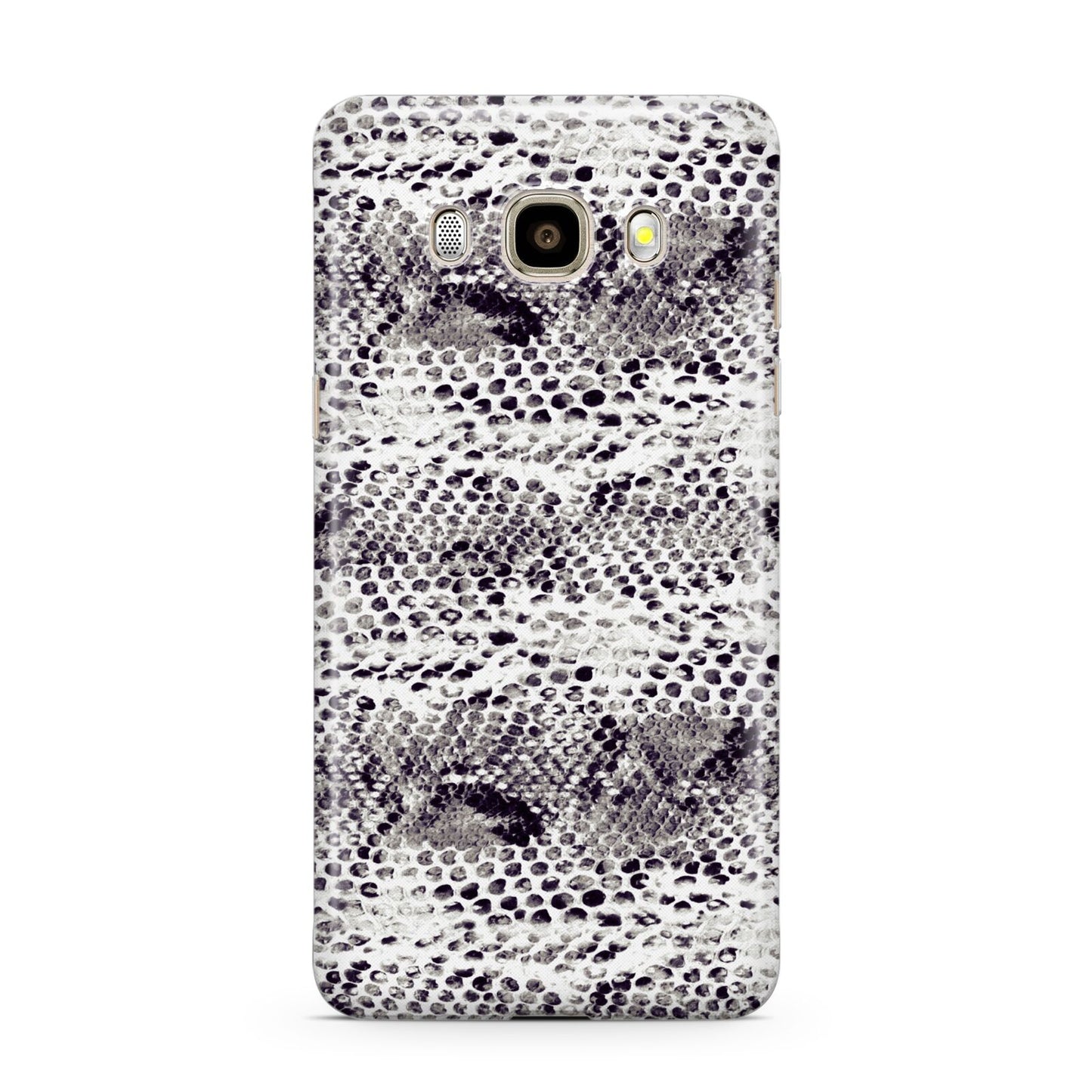 Textured Snakeskin Samsung Galaxy J7 2016 Case on gold phone