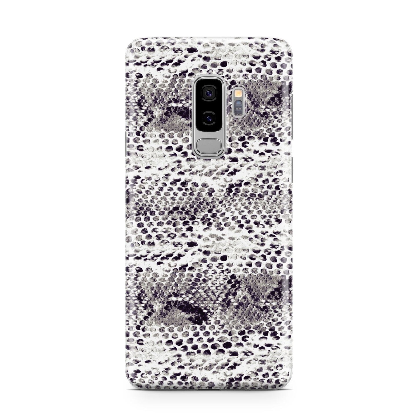 Textured Snakeskin Samsung Galaxy S9 Plus Case on Silver phone