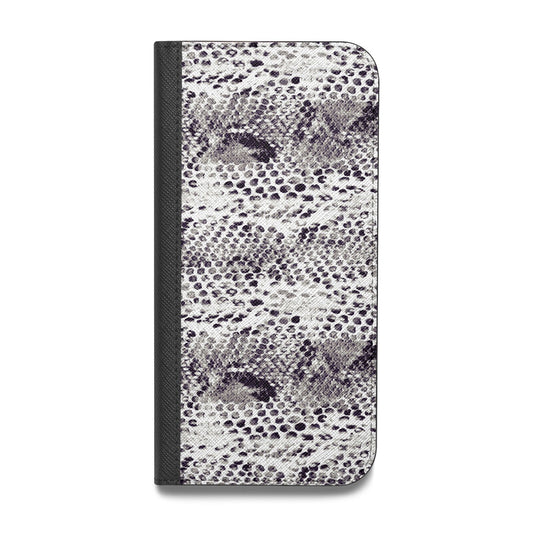 Textured Snakeskin Vegan Leather Flip iPhone Case