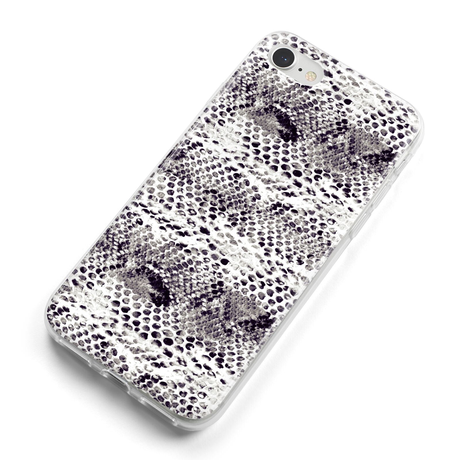 Textured Snakeskin iPhone 8 Bumper Case on Silver iPhone Alternative Image