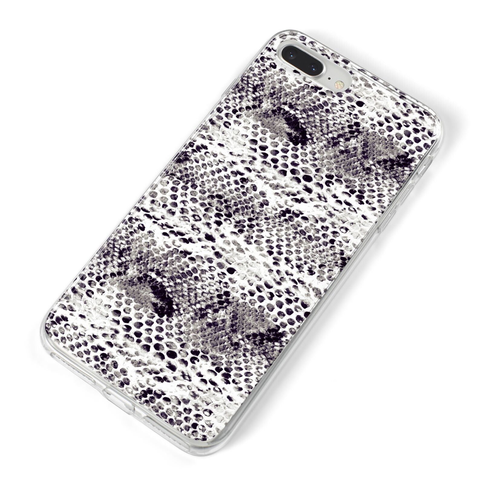 Textured Snakeskin iPhone 8 Plus Bumper Case on Silver iPhone Alternative Image