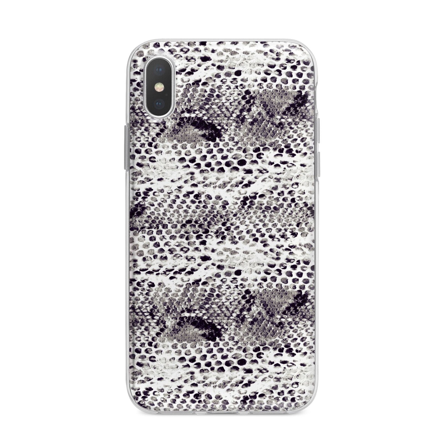 Textured Snakeskin iPhone X Bumper Case on Silver iPhone Alternative Image 1