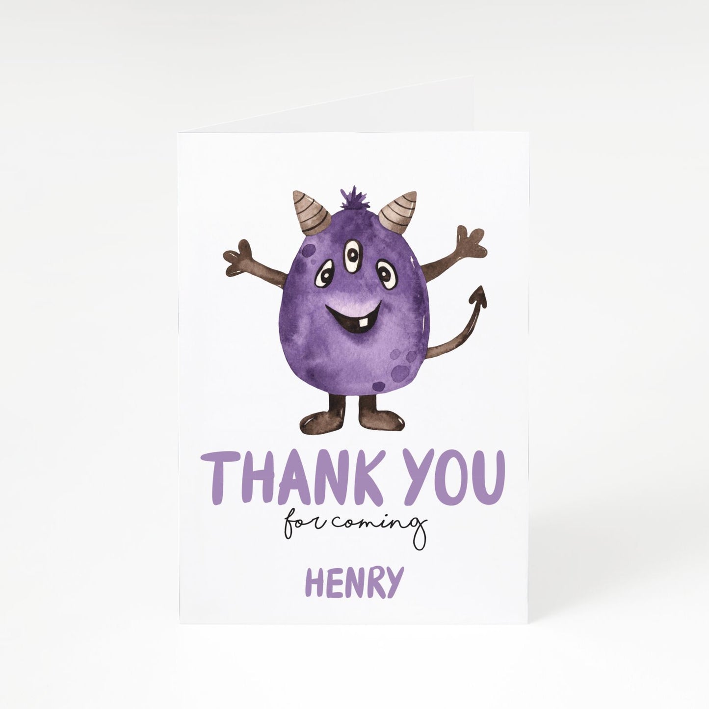 Thank You For Coming Halloween Custom A5 Greetings Card
