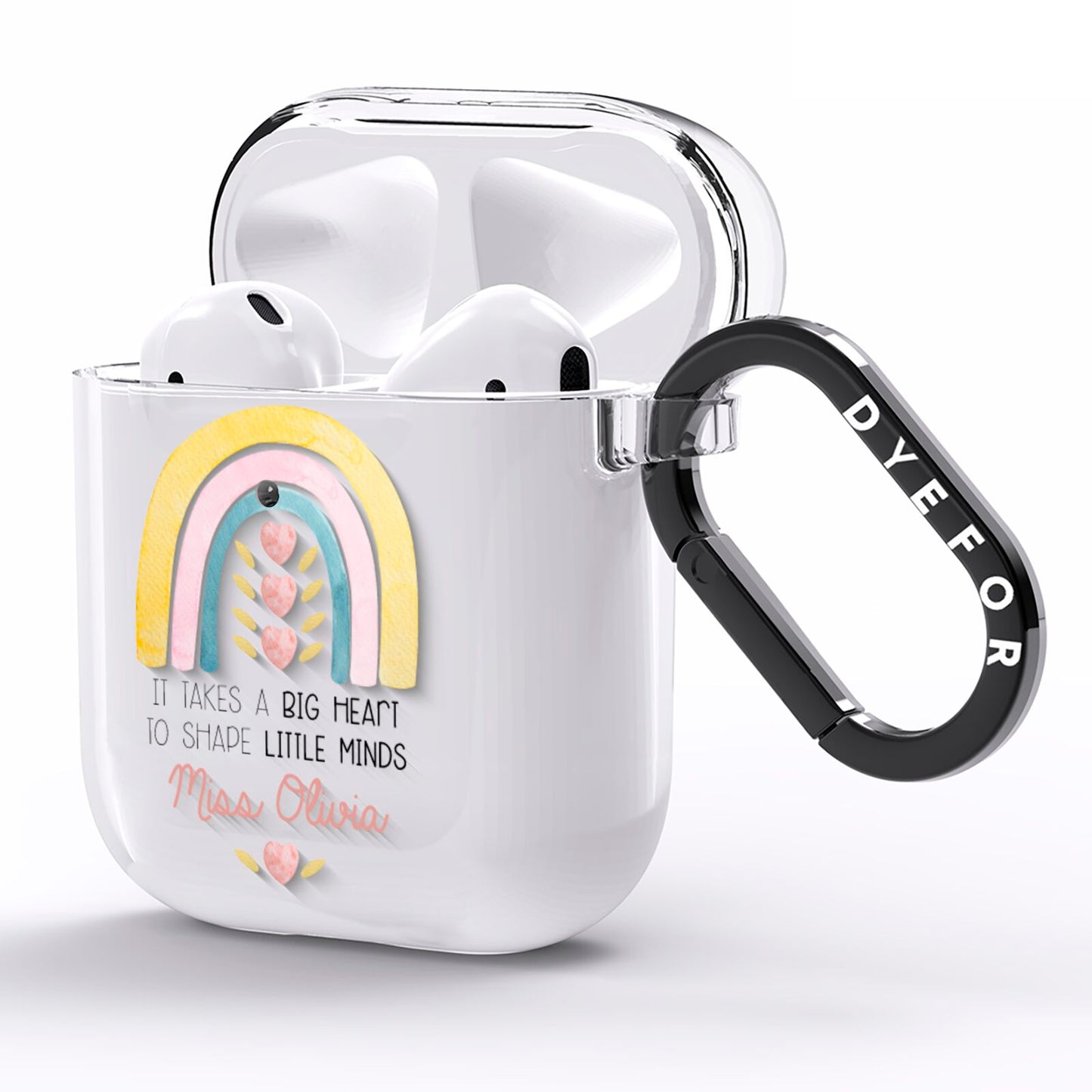 Thank You Teacher AirPods Clear Case Side Image