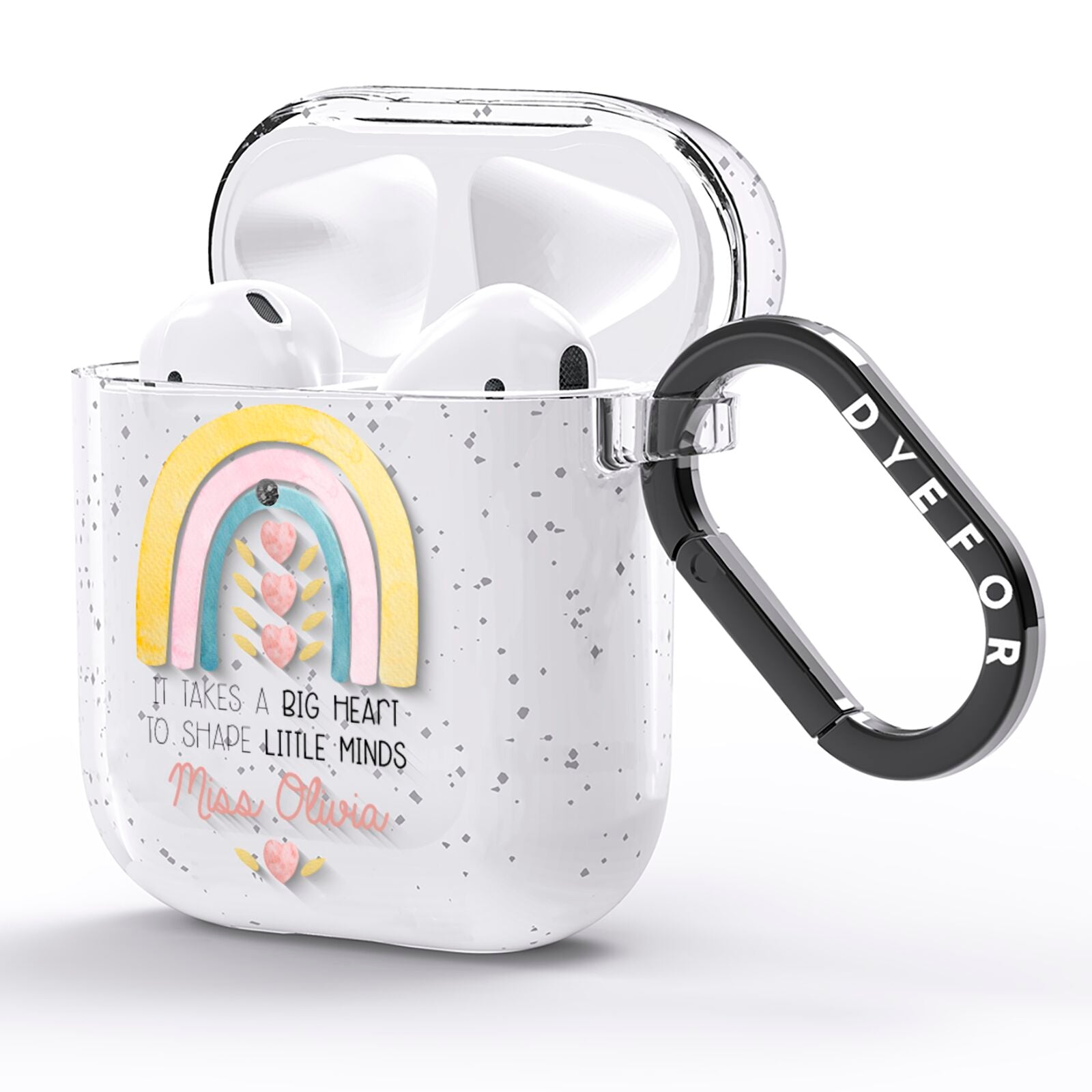 Thank You Teacher AirPods Glitter Case Side Image