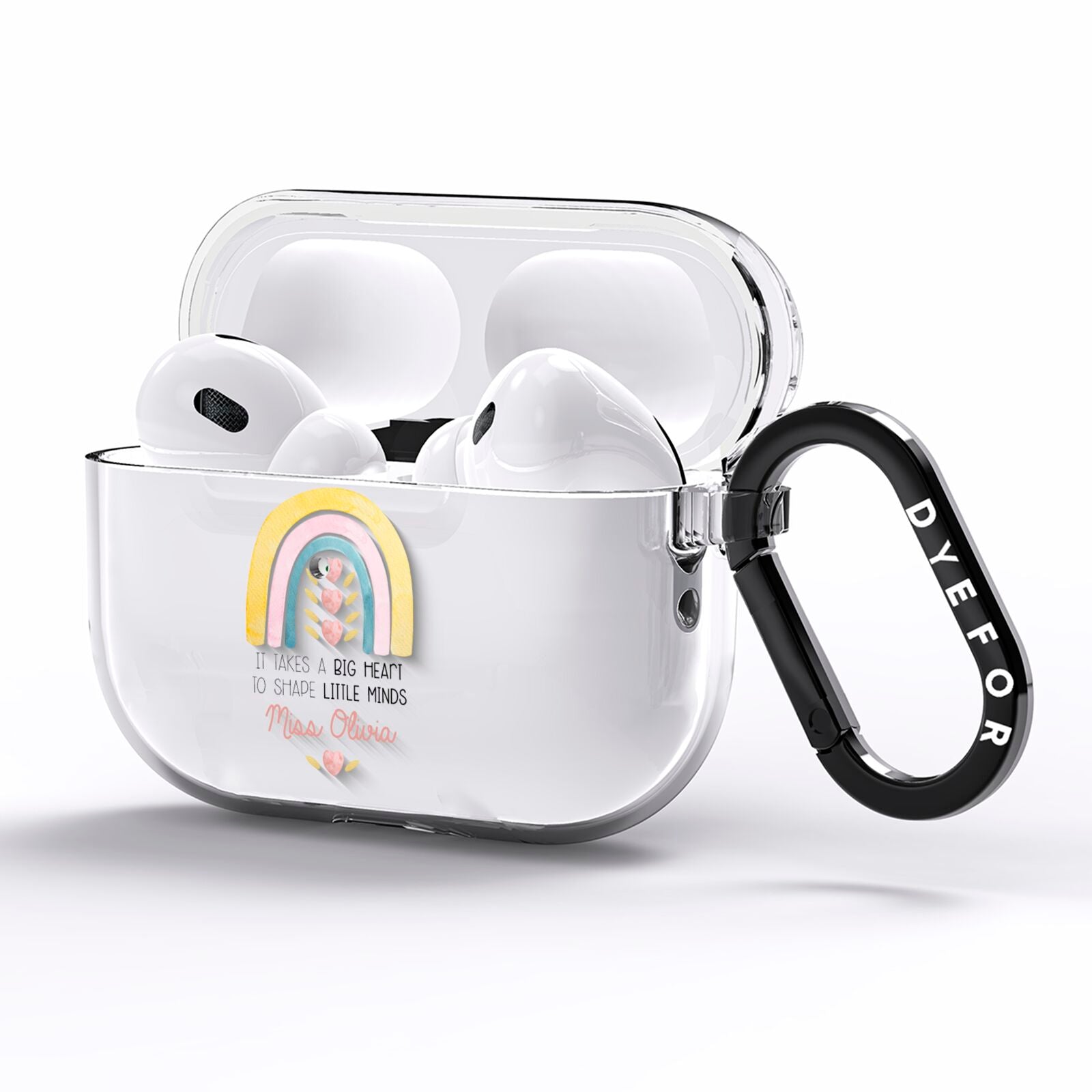 Thank You Teacher AirPods Pro Clear Case Side Image