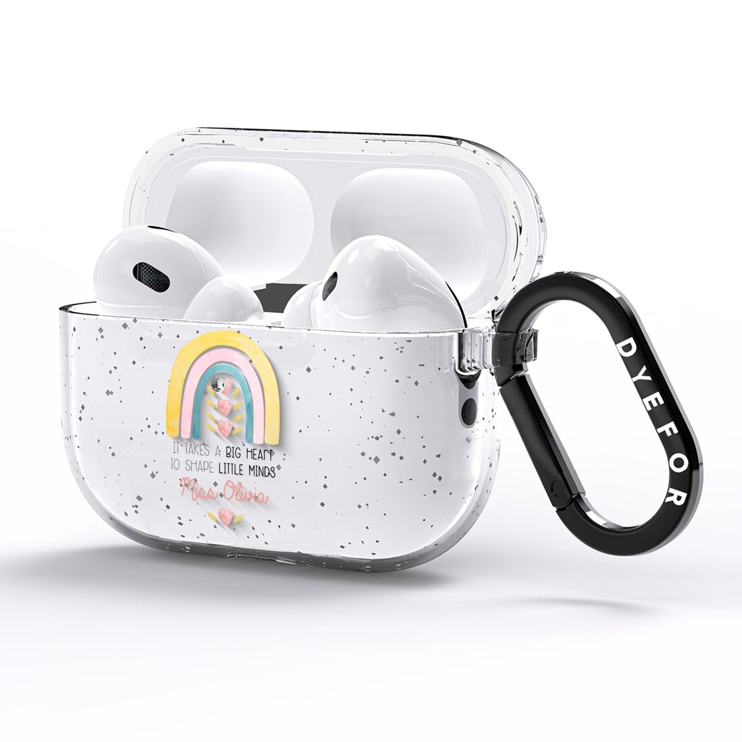 Thank You Teacher AirPods Pro Glitter Case Side Image