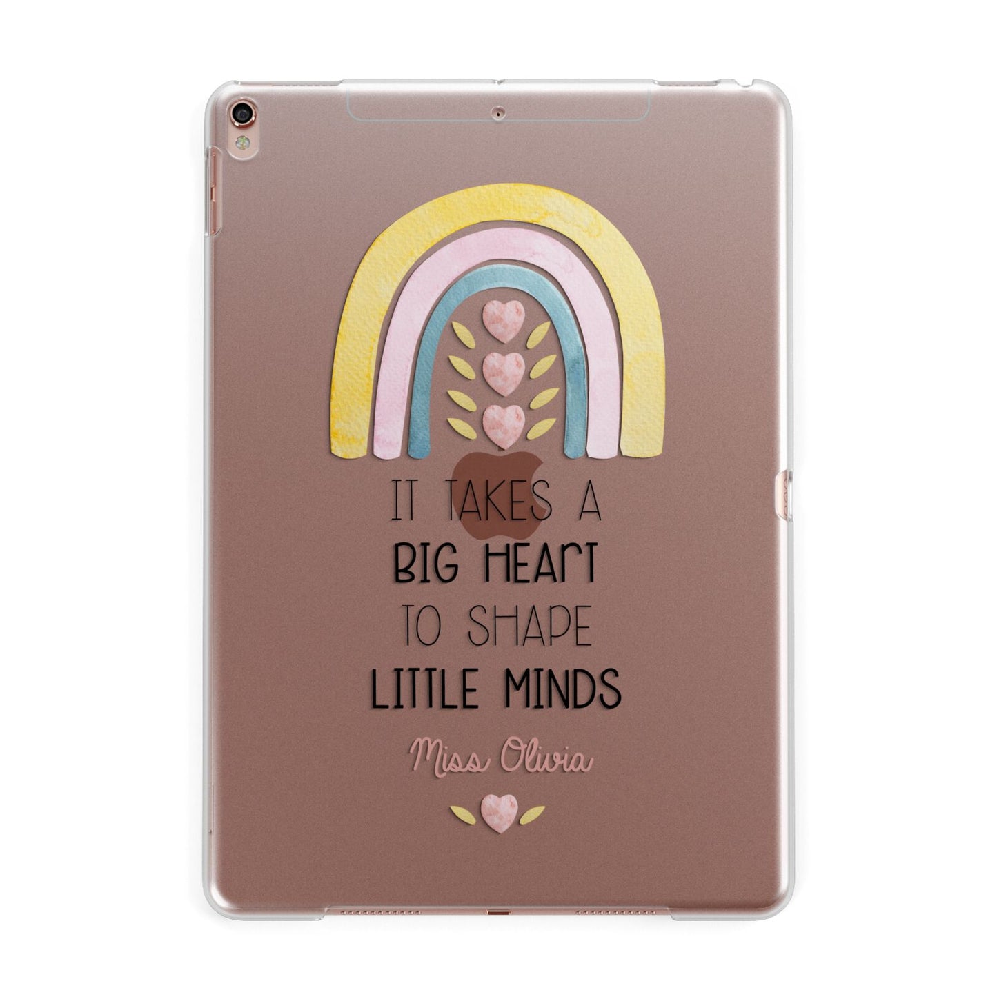 Thank You Teacher Apple iPad Rose Gold Case