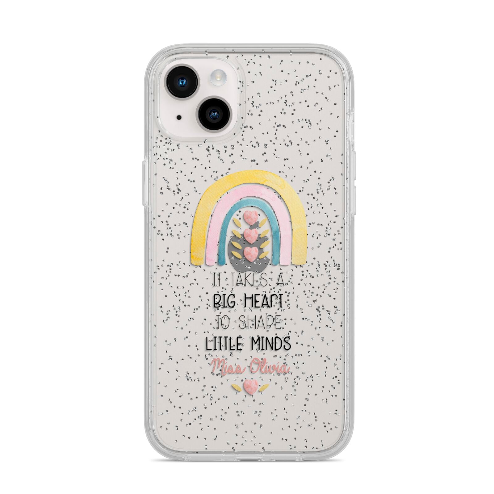 Thank You Teacher iPhone 14 Plus Glitter Tough Case Starlight