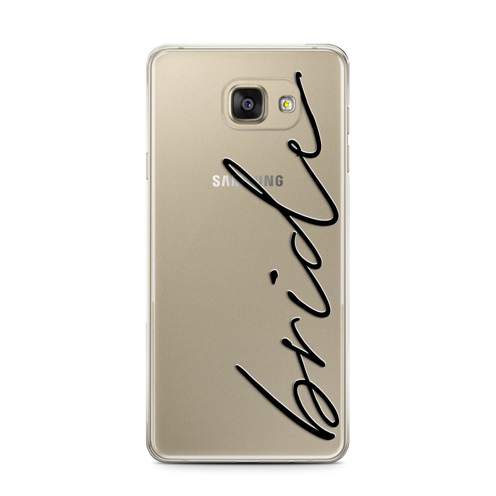 The Bride Samsung Galaxy A7 2016 Case on gold phone