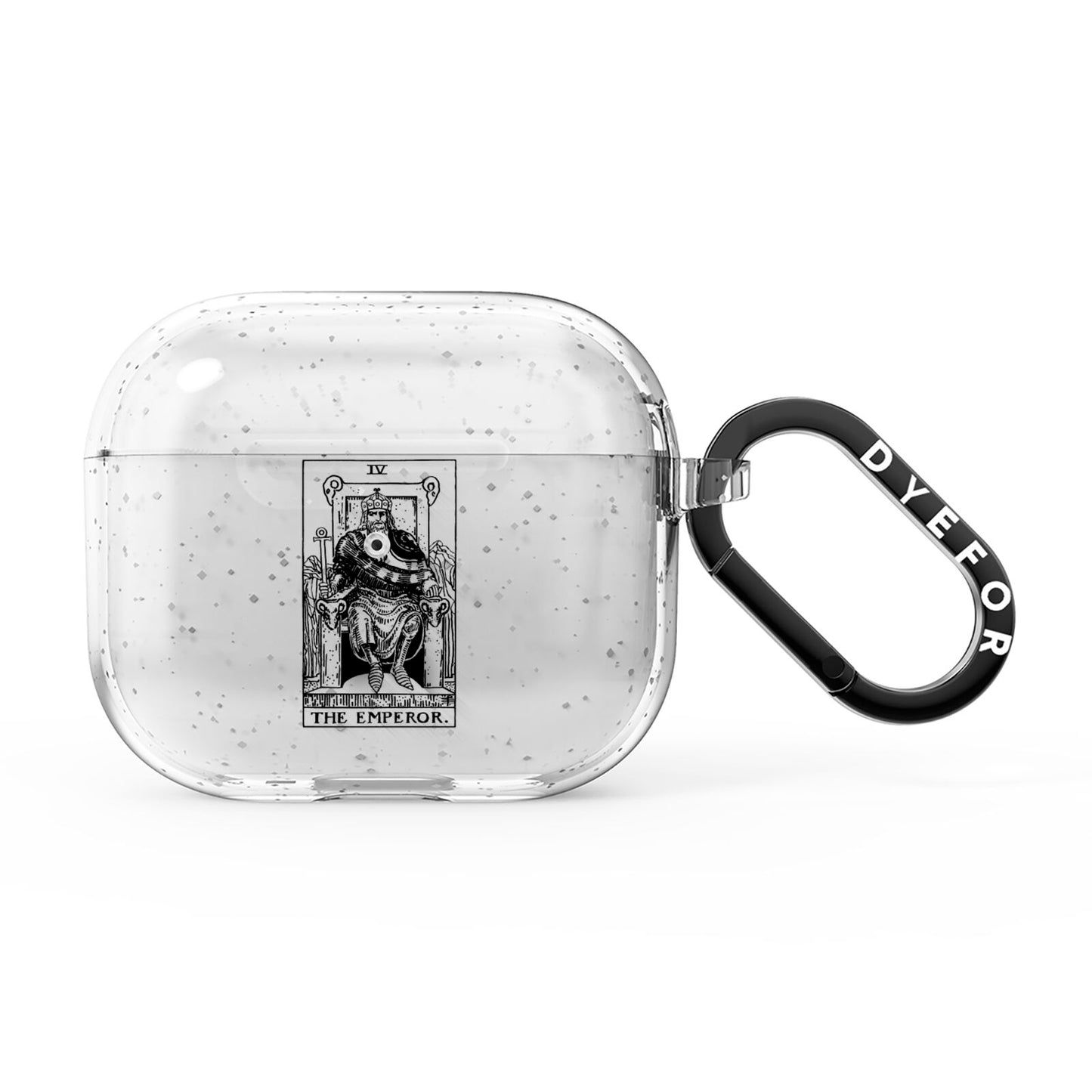 The Emperor Monochrome Tarot Card AirPods Glitter Case 3rd Gen