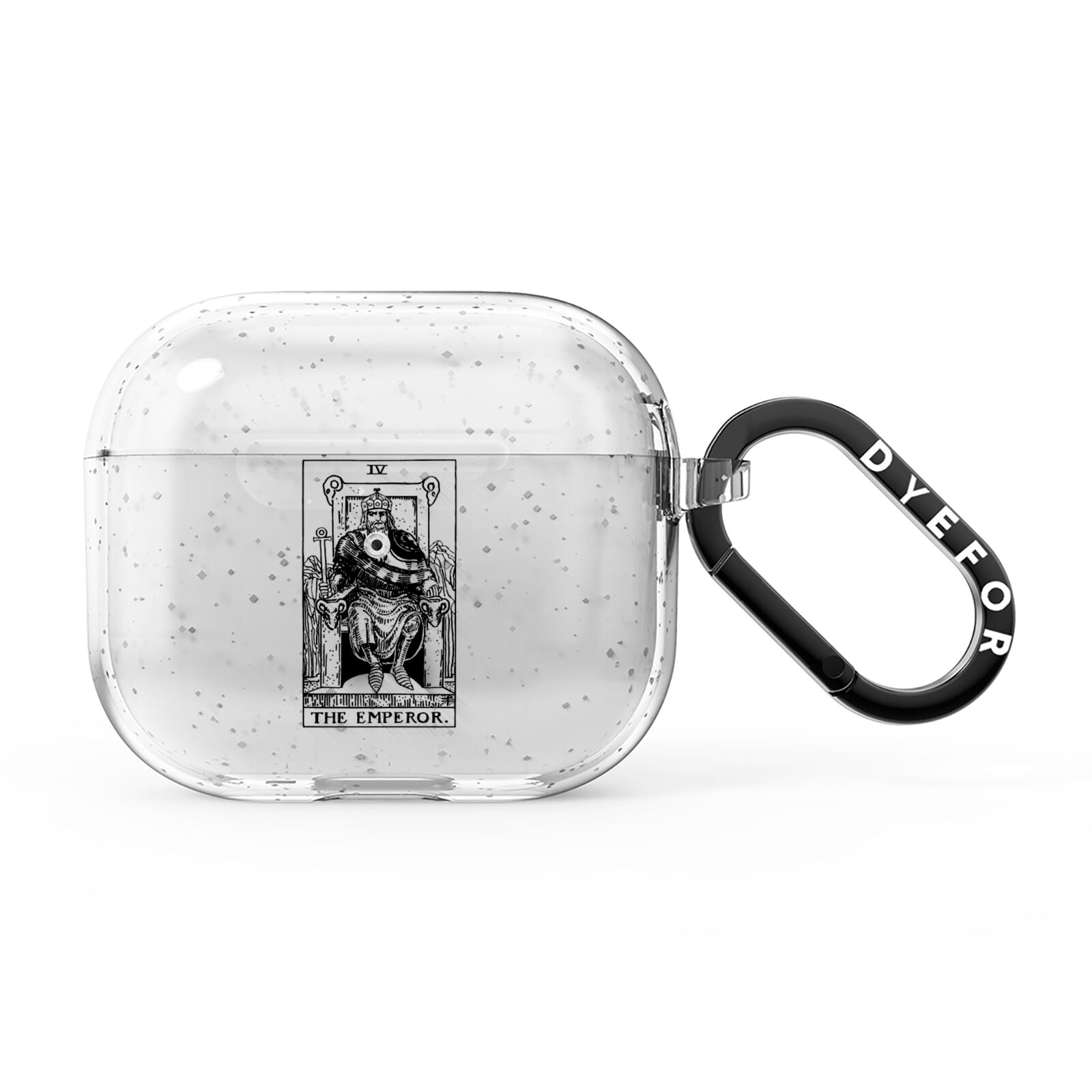 The Emperor Monochrome Tarot Card AirPods Glitter Case 3rd Gen