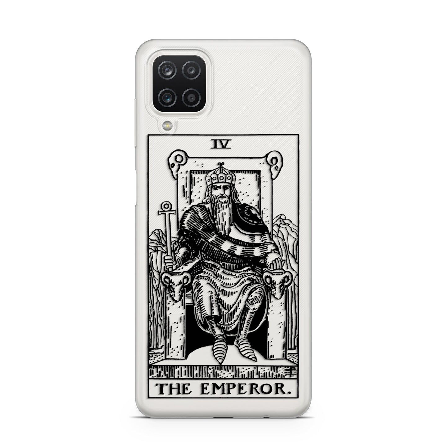 The Emperor Monochrome Tarot Card Samsung A12 Case