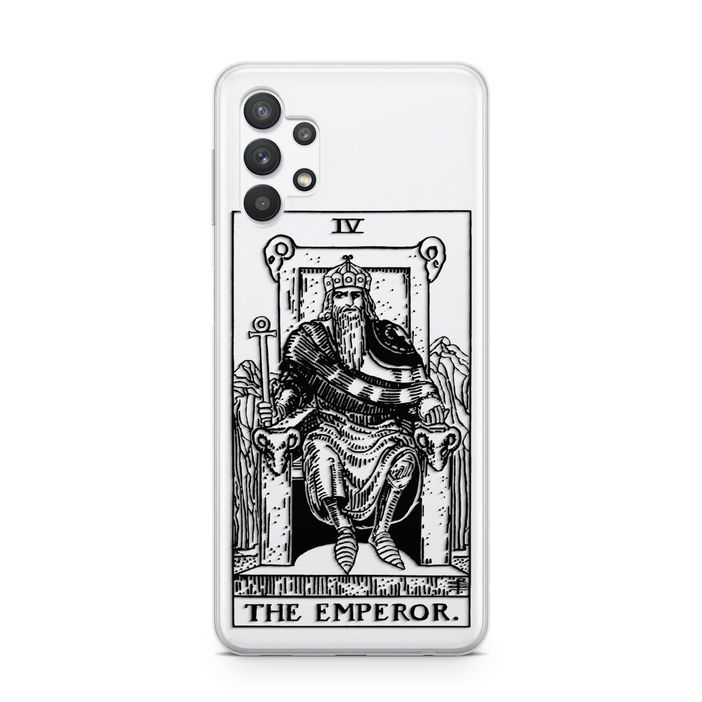 The Emperor Monochrome Tarot Card Samsung A32 5G Case