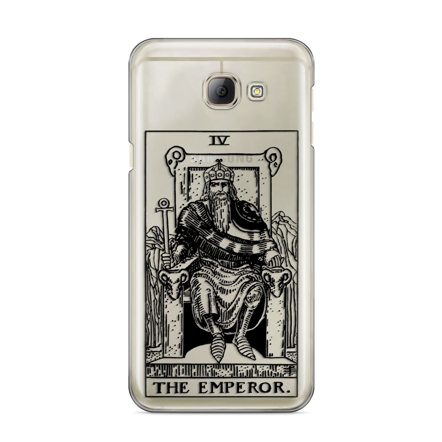 The Emperor Monochrome Tarot Card Samsung Galaxy A8 2016 Case