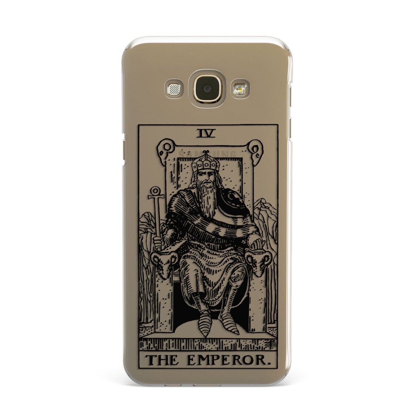 The Emperor Monochrome Tarot Card Samsung Galaxy A8 Case