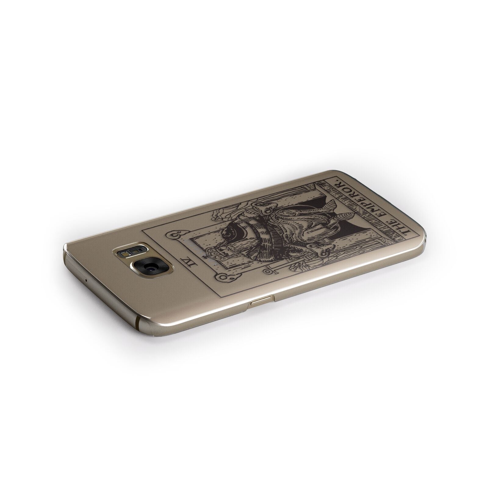 The Emperor Monochrome Tarot Card Samsung Galaxy Case Side Close Up