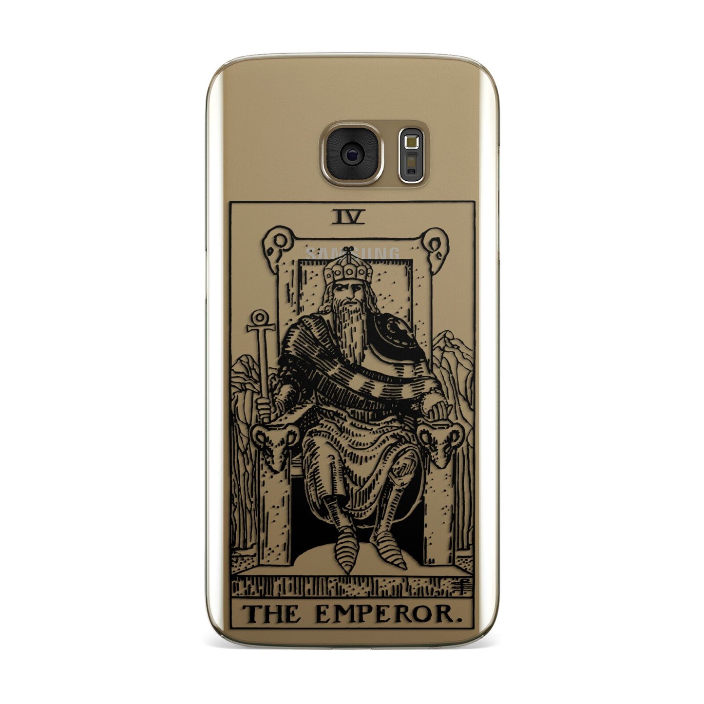 The Emperor Monochrome Tarot Card Samsung Galaxy Case