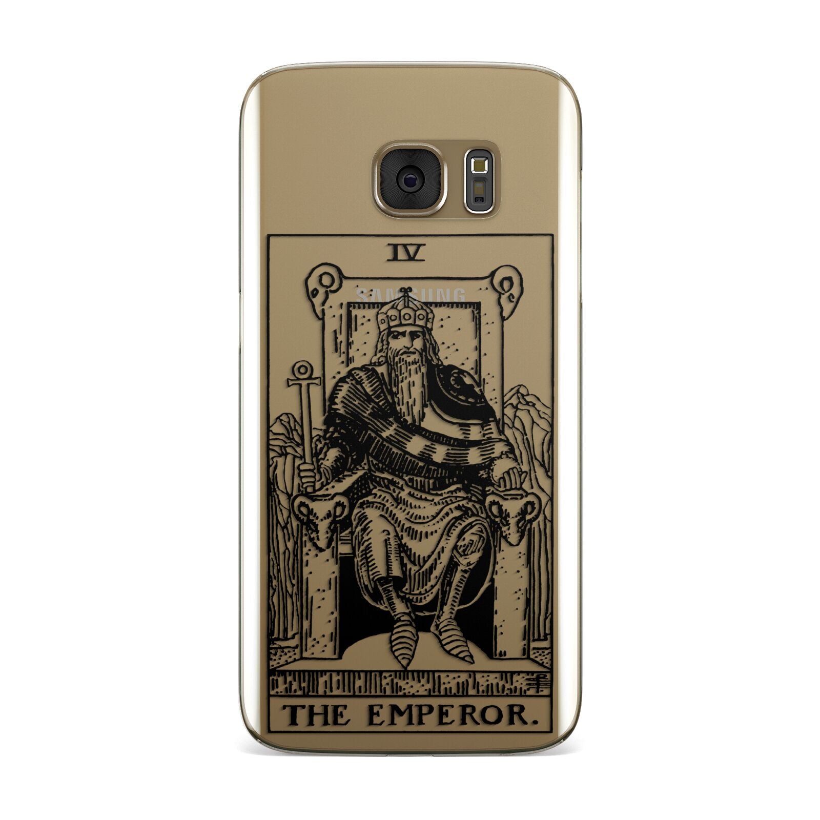 The Emperor Monochrome Tarot Card Samsung Galaxy Case