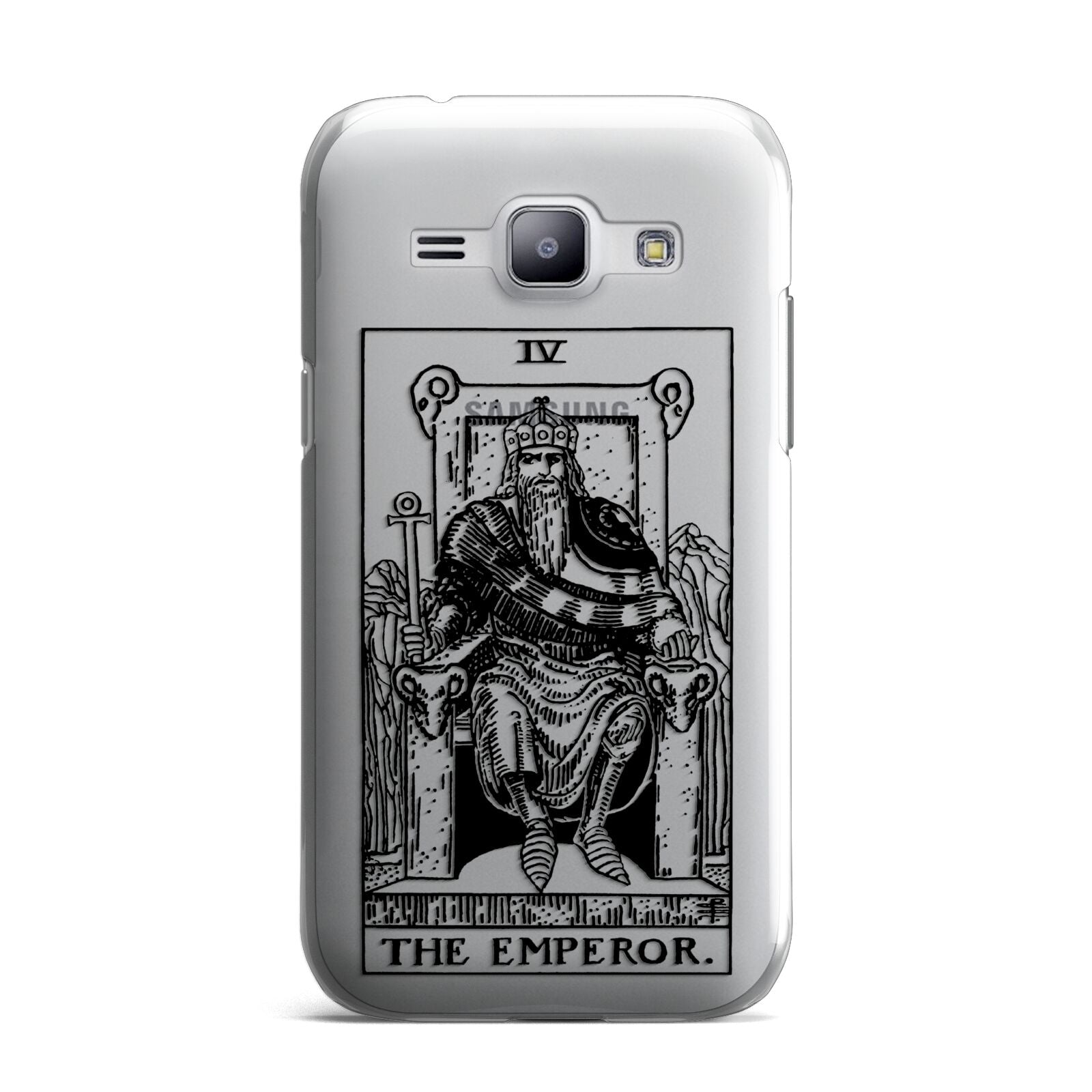 The Emperor Monochrome Tarot Card Samsung Galaxy J1 2015 Case