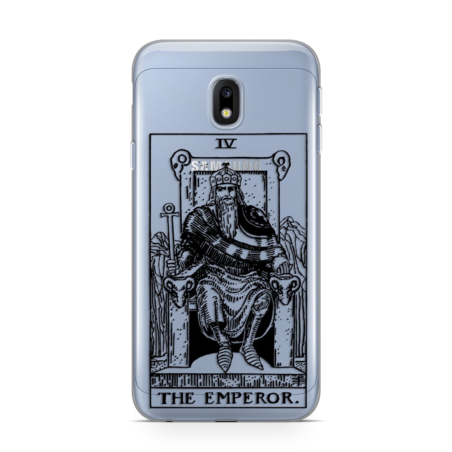 The Emperor Monochrome Tarot Card Samsung Galaxy J3 2017 Case