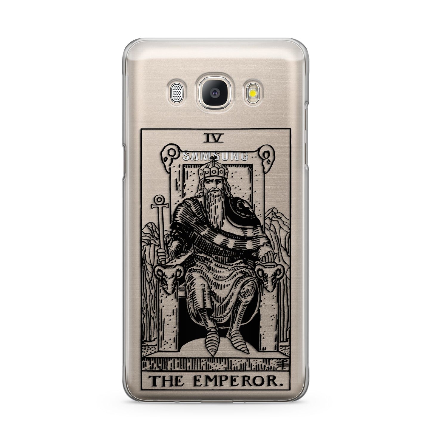 The Emperor Monochrome Tarot Card Samsung Galaxy J5 2016 Case