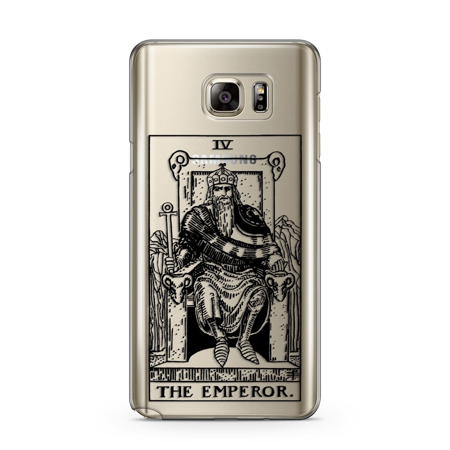 The Emperor Monochrome Tarot Card Samsung Galaxy Note 5 Case