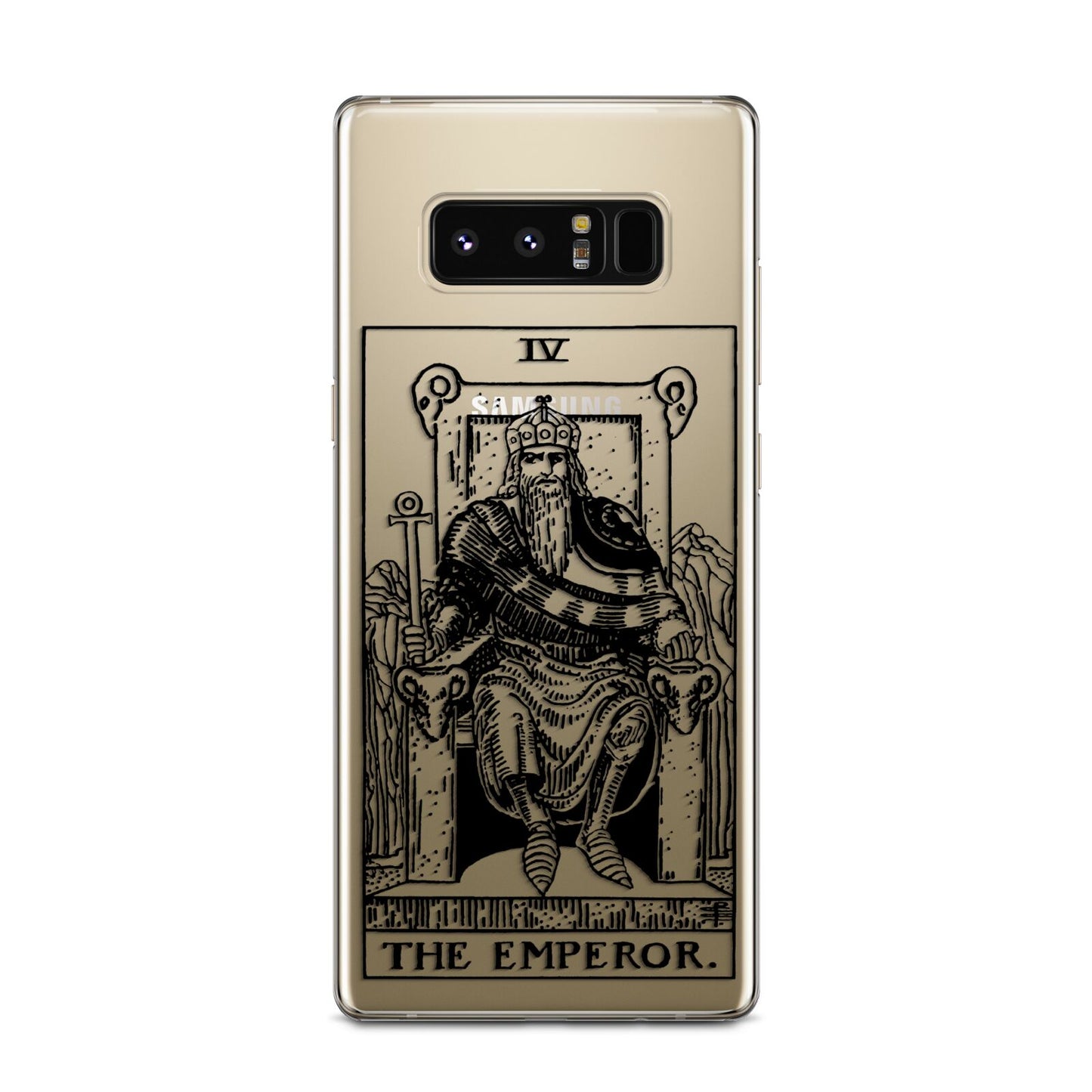 The Emperor Monochrome Tarot Card Samsung Galaxy Note 8 Case