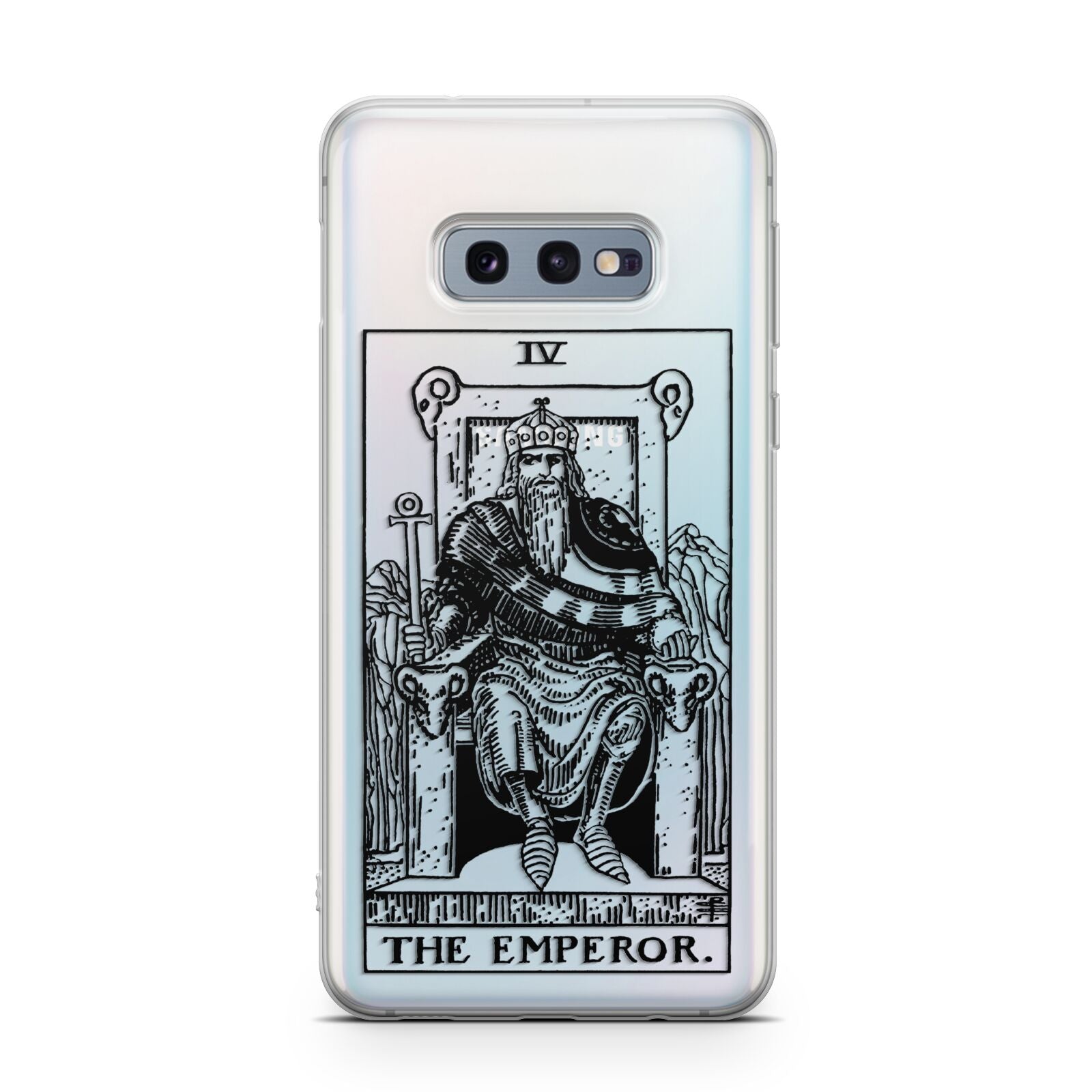 The Emperor Monochrome Tarot Card Samsung Galaxy S10E Case