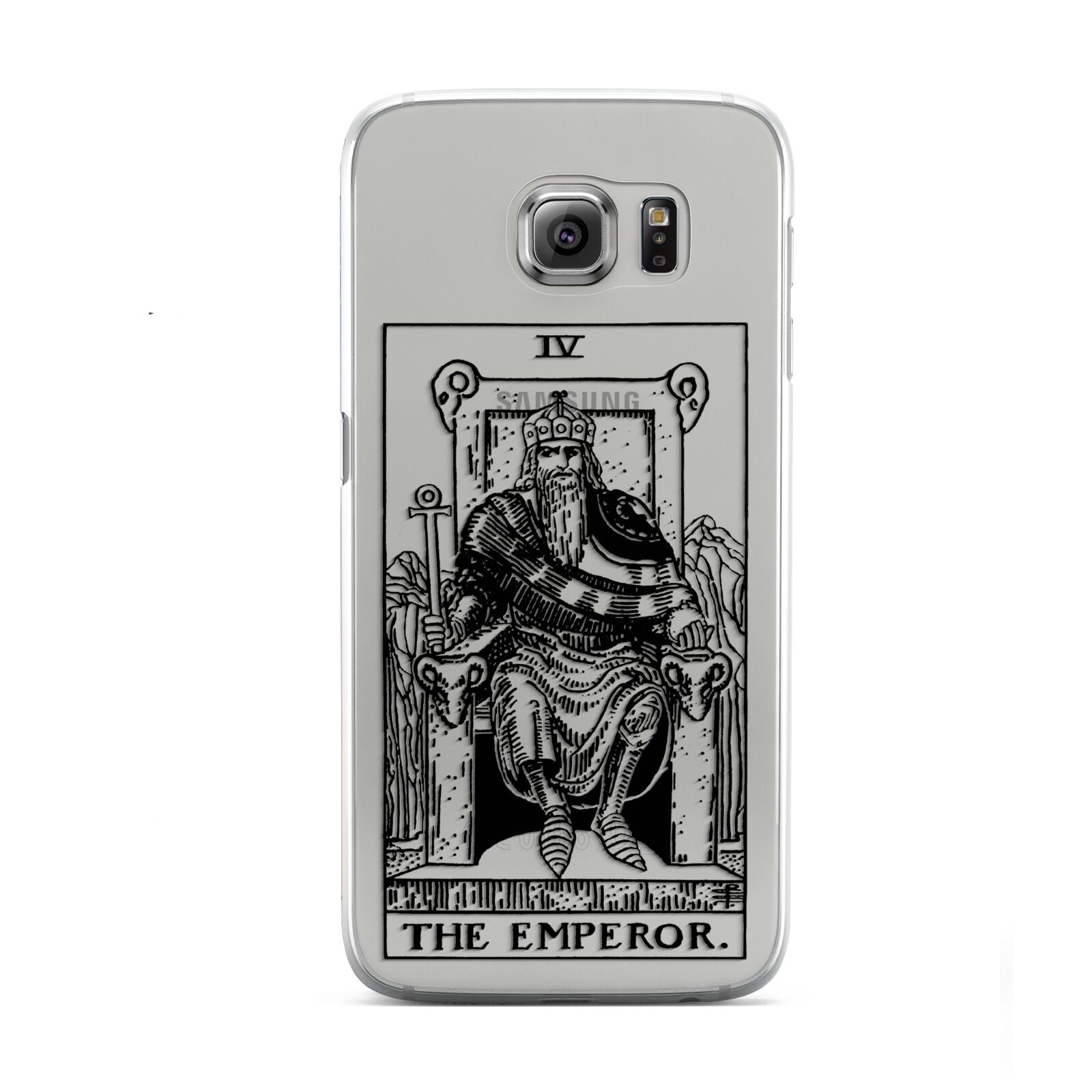 The Emperor Monochrome Tarot Card Samsung Galaxy S6 Case